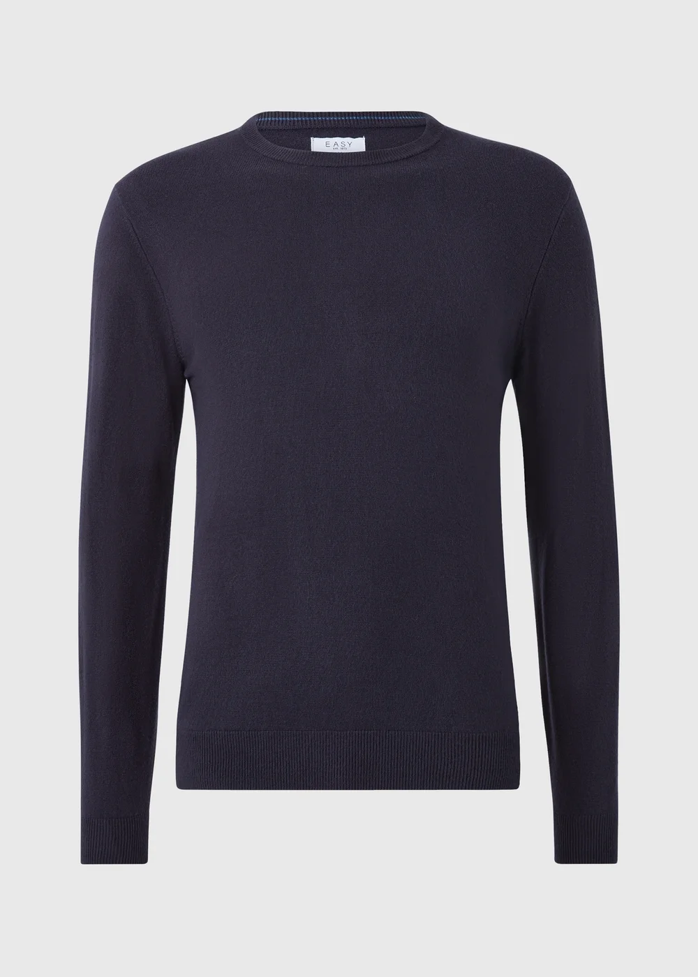 Navy Soft Touch Crew Neck Jumper - S Image 4