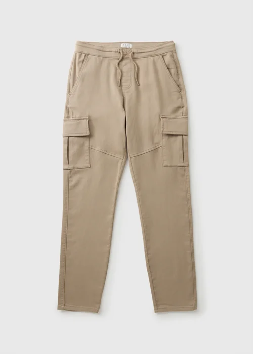 Stone Knitted Cargo Trousers - 36 R Image 2