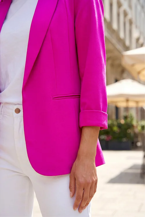 Roman Candy Pink Classic Stretch Blazer - 8 Image 4