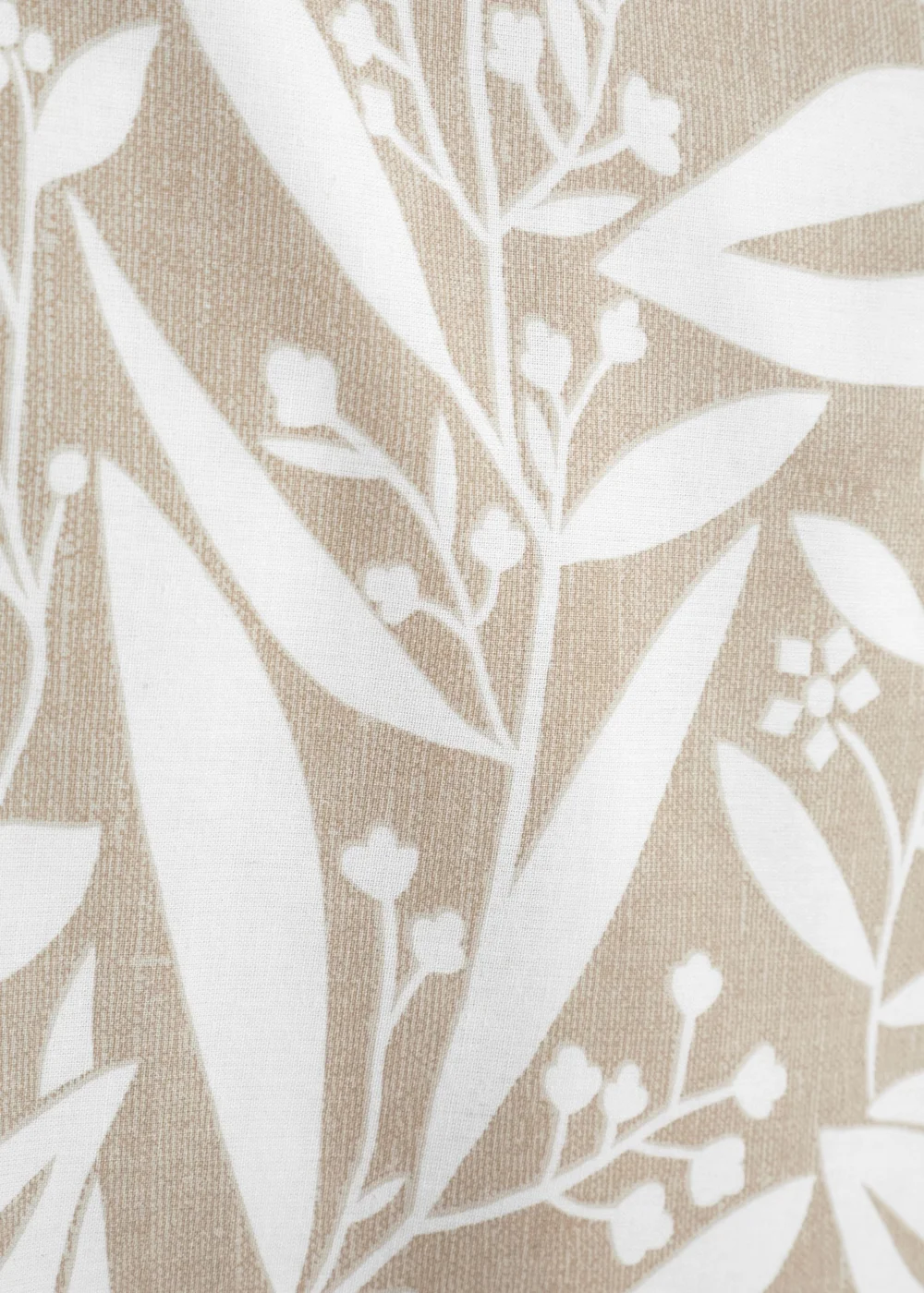 Catherine Lansfield Sorrel Leaf Reversible Duvet Cover Set Natural - Single Image 4
