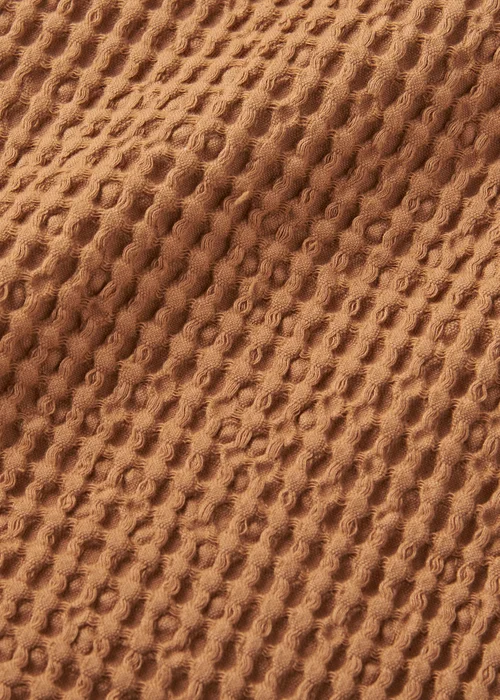 Pineapple Elephant Jaipur Chunky Waffle Cotton 30x50cm Cushion Caramel - 70D Image 3