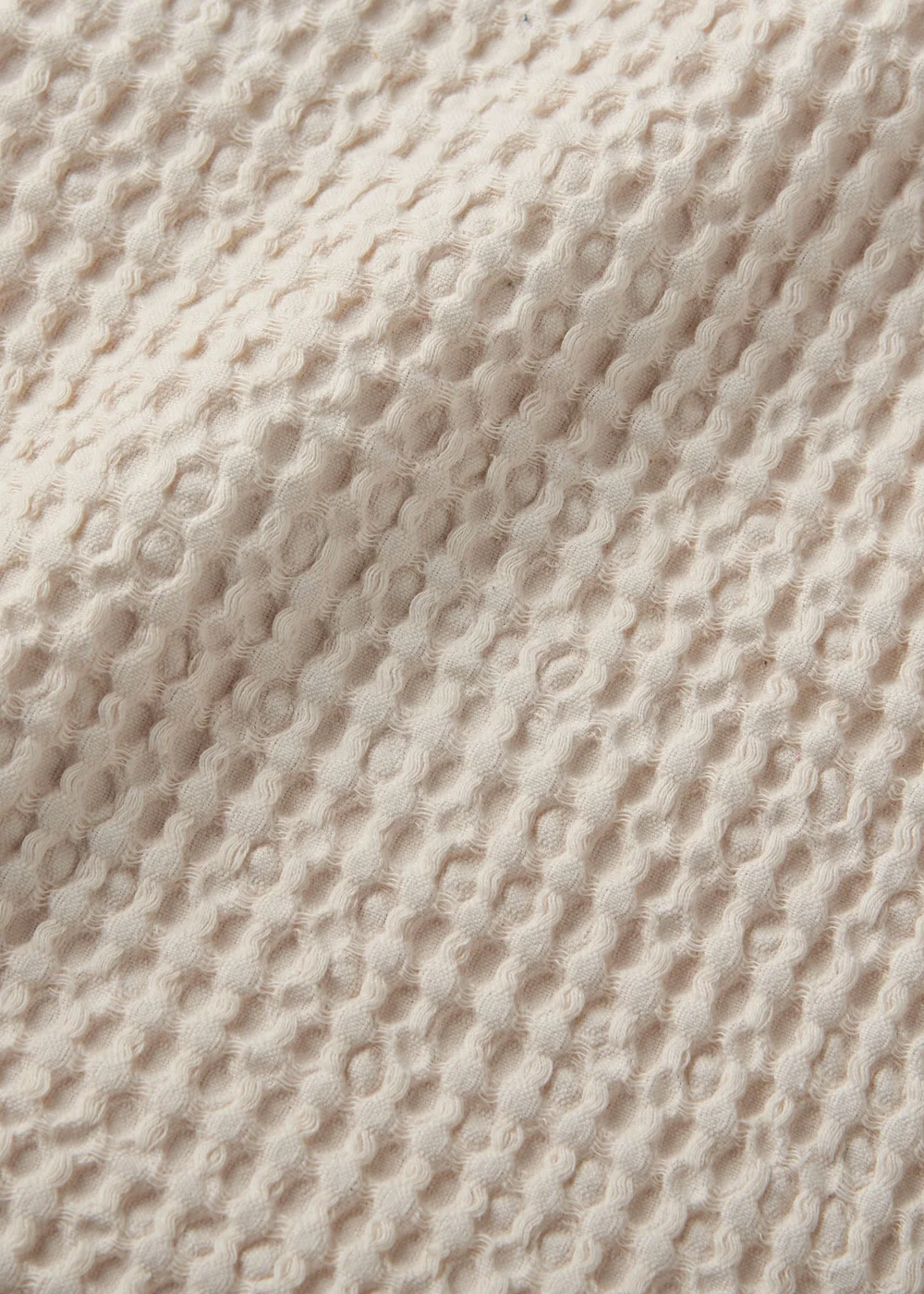 Pineapple Elephant Jaipur Chunky Waffle Cotton 150x200cm Blanket Throw Natural - One Size Image 3