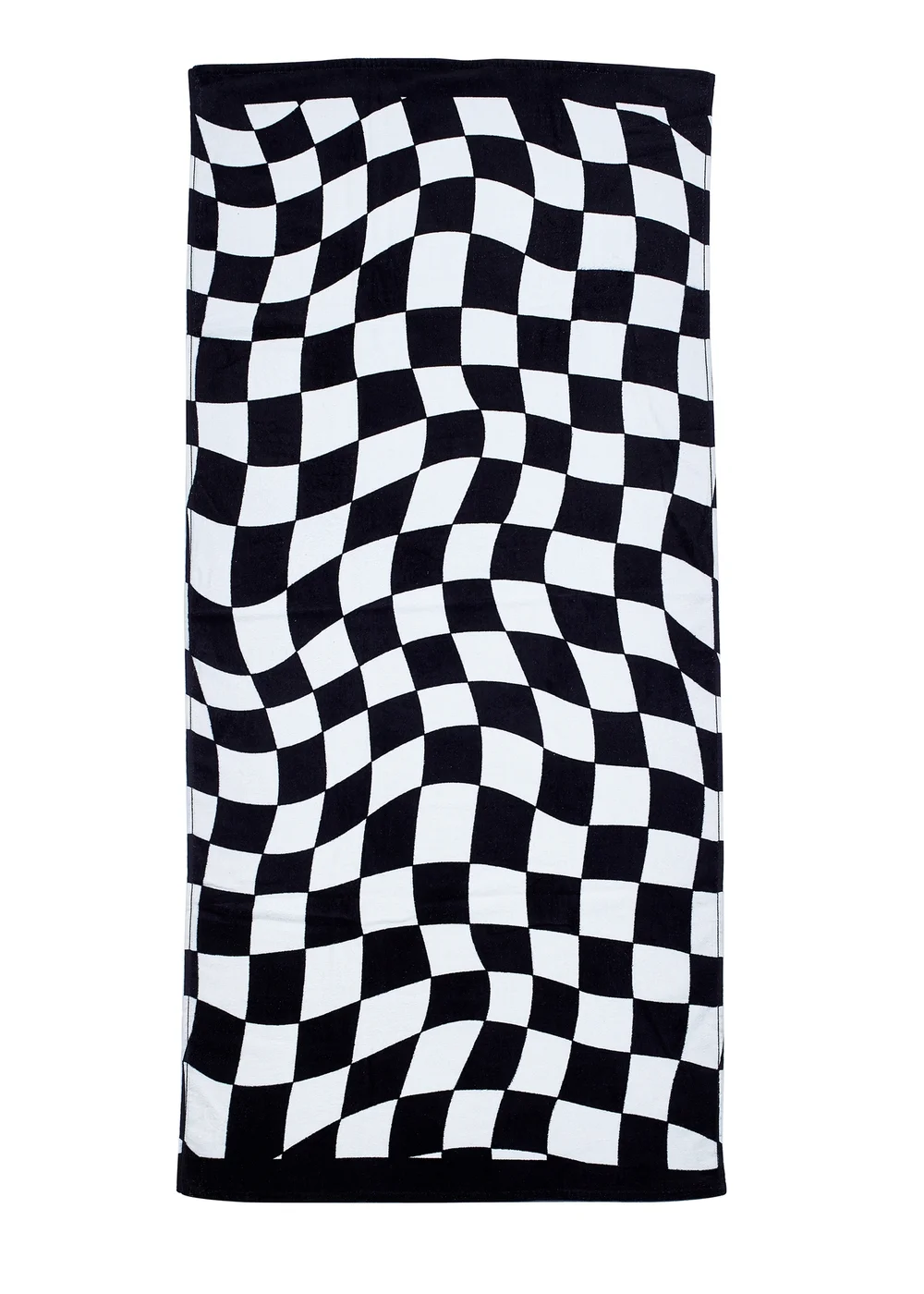 Catherine Lansfield Checkerboard Cotton Beach Towel - One Size Image 3