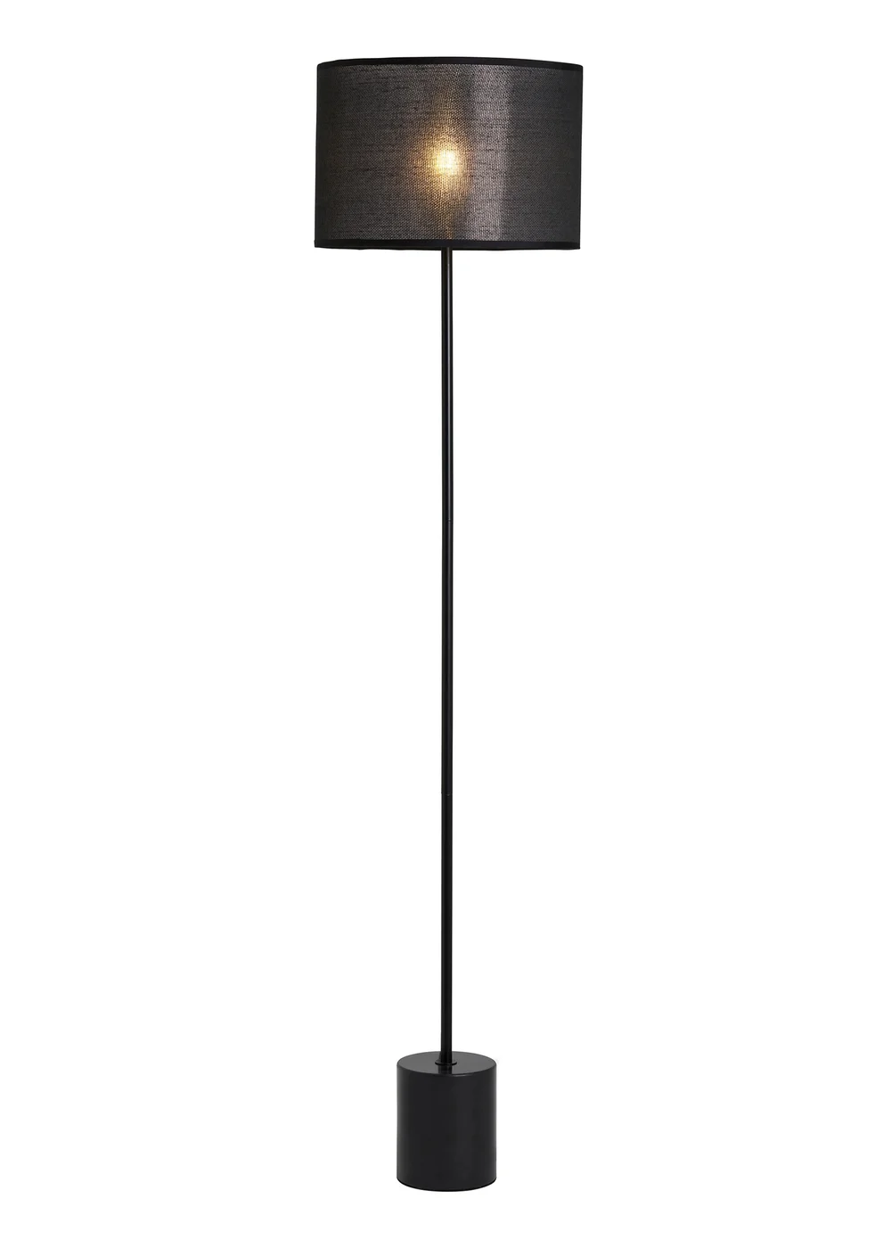 BHS Wych Marble Base Floor Lamp Black (150cm x 35cm) - One Size Image 5