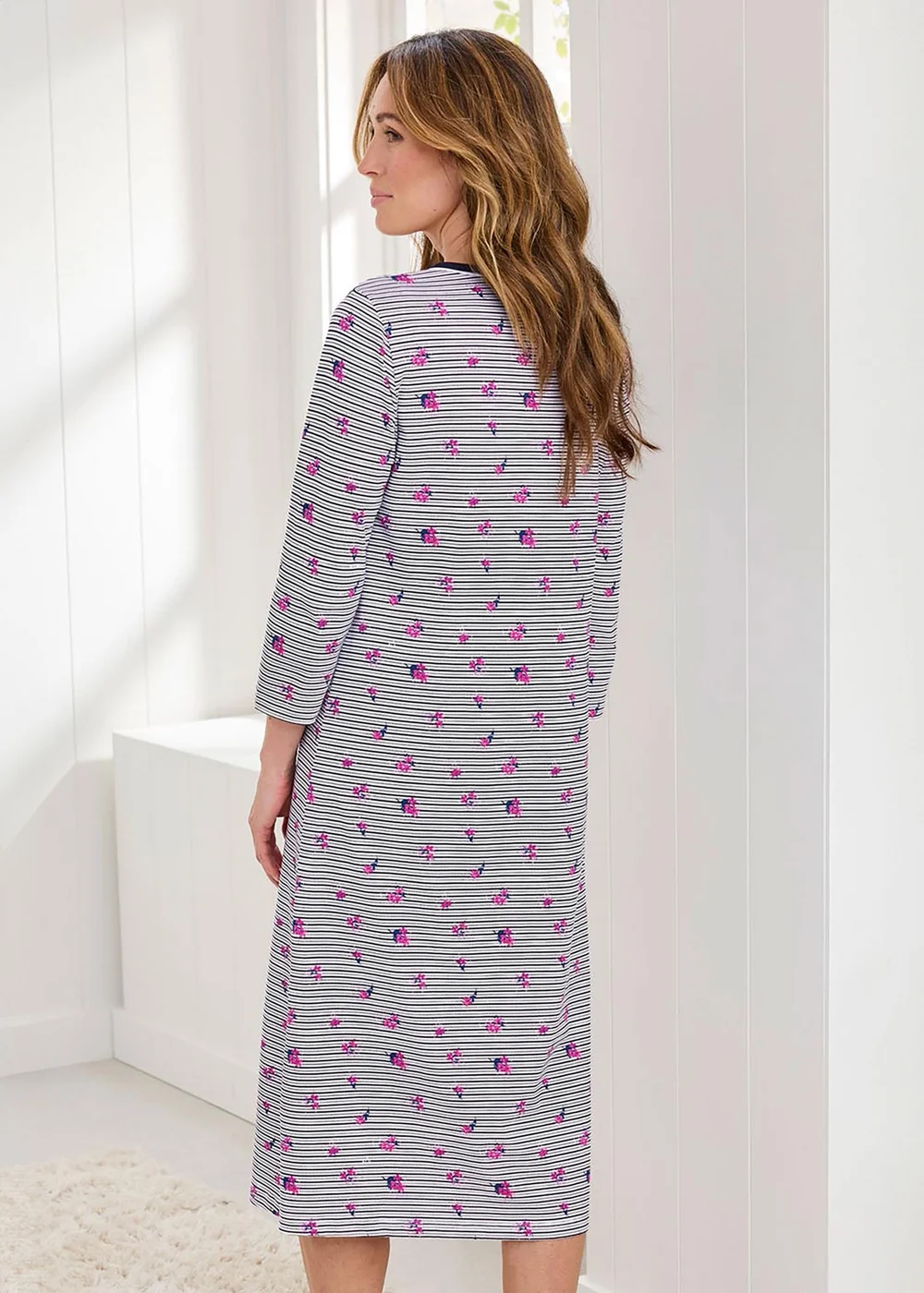 Cotton Traders White Cotton Nightdress - Size 10-12 Image 2