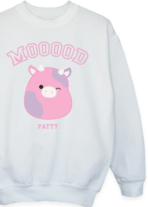 Squishmallows Patty Mood Girls White Sweatshirt (5-13 Years) - 5-6 Yrs Image 2