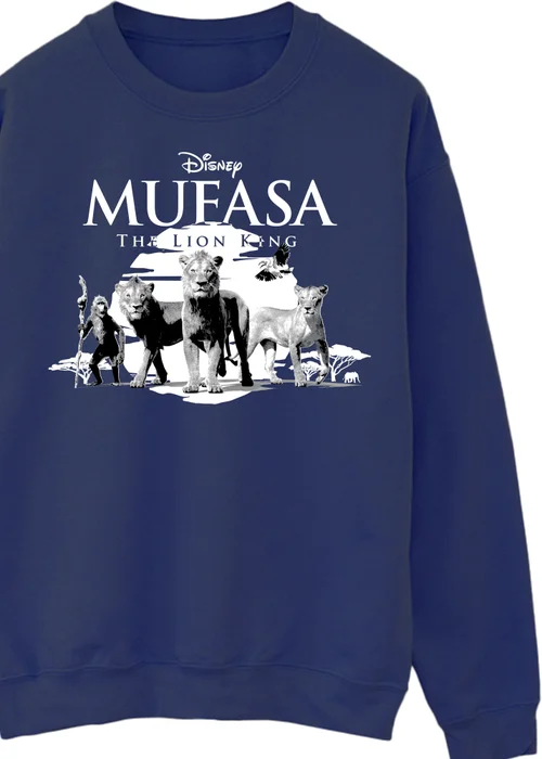 Disney Mufasa Sunset Men Navy Sweatshirt - S Image 2