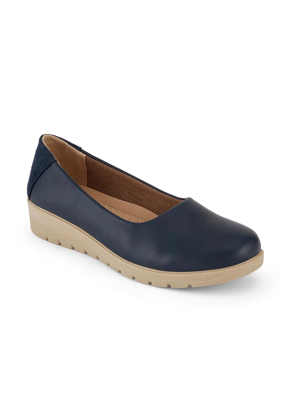 Cotton Traders Dark Blue Core Comfort Flexisole Shoes - 4 Image 1