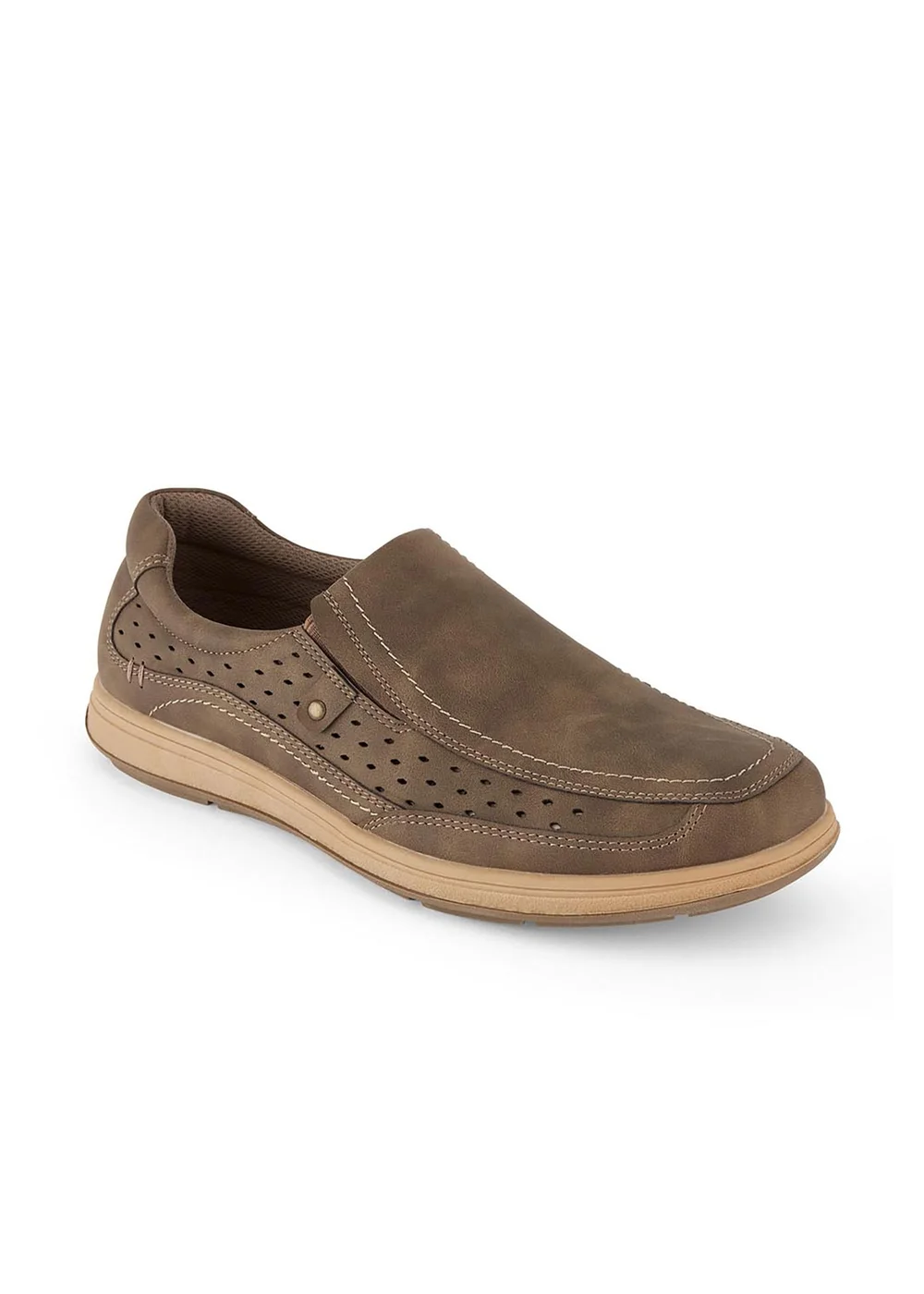 Cotton Traders Chocolate Casual Slip On Shoes - 7 Image 1