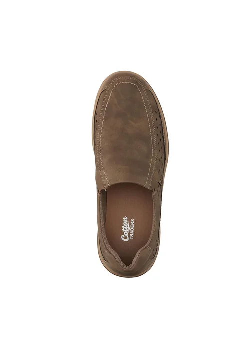 Cotton Traders Chocolate Casual Slip On Shoes - 7 Image 2
