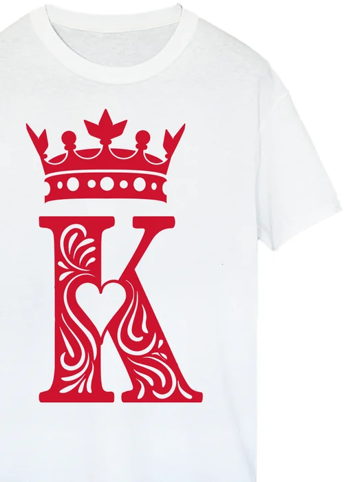 Brands In King Of Hearts Adult White Graphic T-Shirt - S Image 2