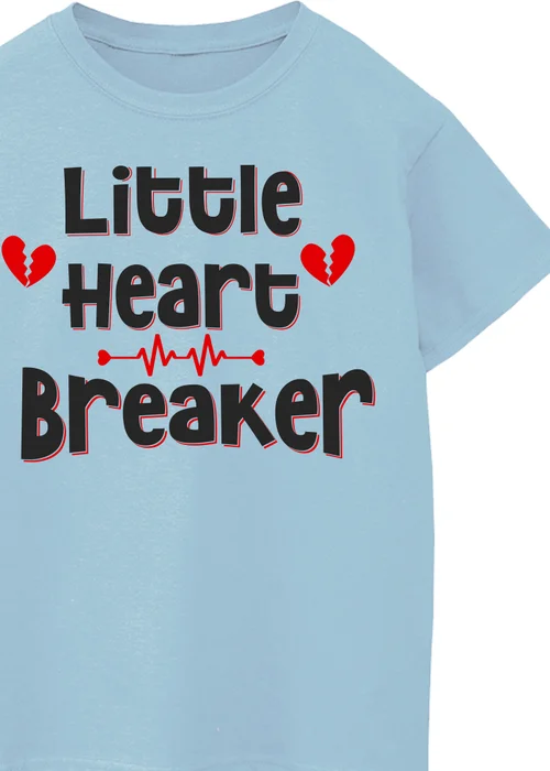 Brands In Little Heart Breaker Kids Baby Blue Graphic T-Shirt (3-13 Years) - 3-4 Yrs Image 2