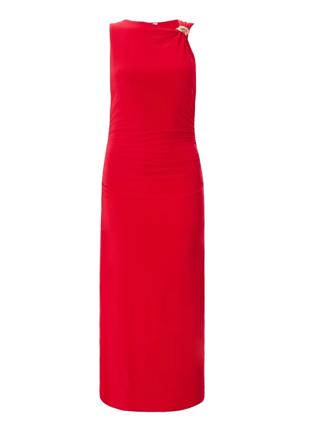Quiz Red Petite Buckle Detail Midaxi Dress - 6 Image 4