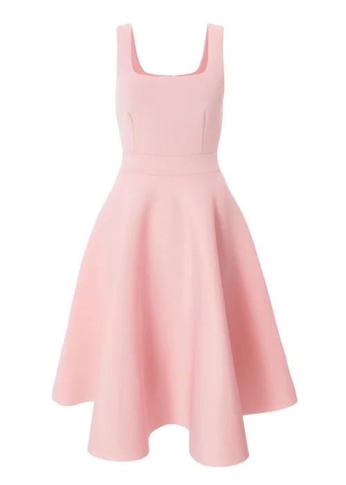 Quiz Pink Petite A-Line Midi Dress - 6 Image 4