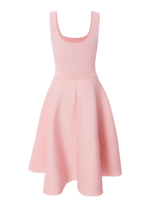 Quiz Pink Petite A-Line Midi Dress - 6 Image 5