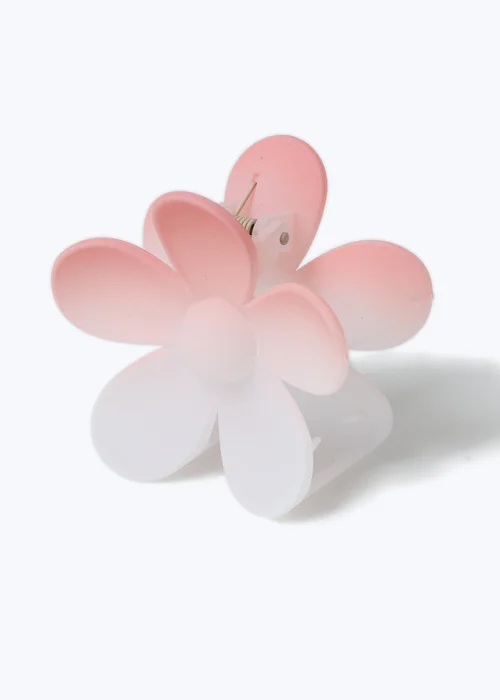 Pink Ombre Flower Claw Clip - One Size Image 2