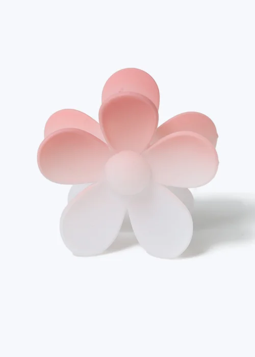 Pink Ombre Flower Claw Clip - One Size Image 1