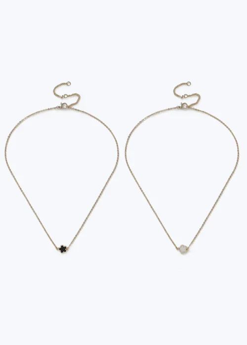 2 Pack Muse Flower Necklaces - One Size Image 1