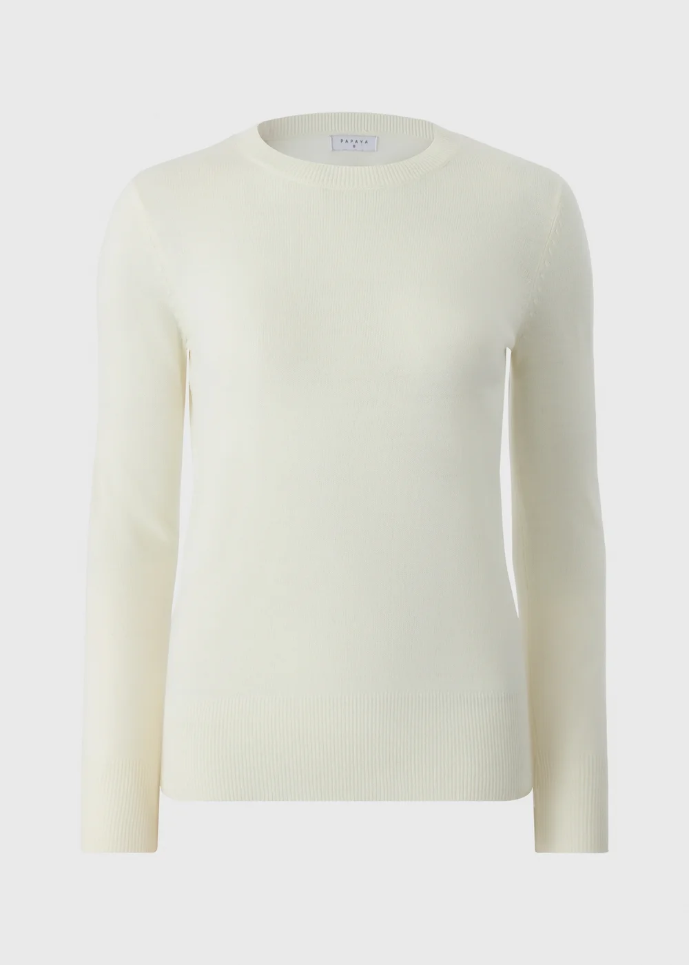 Cream Crew Neck Jumper - 8 Image 4