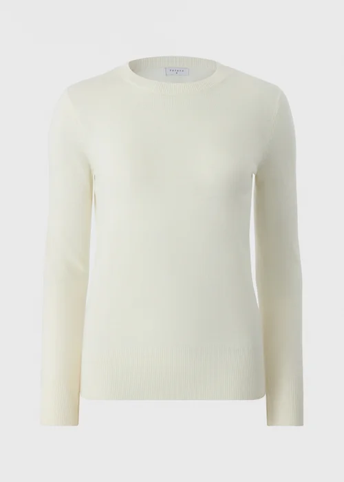 Cream Crew Neck Jumper - 8 Image 4