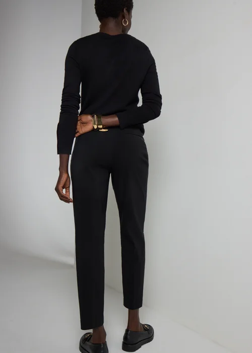 Et Vous Black Bengaline Petite Trousers - 22/L27 Image 3