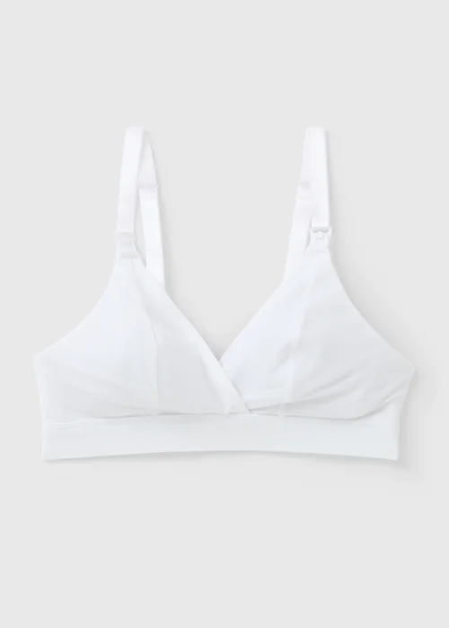 White Supersoft Maternity Bra - Extra Large Image 1