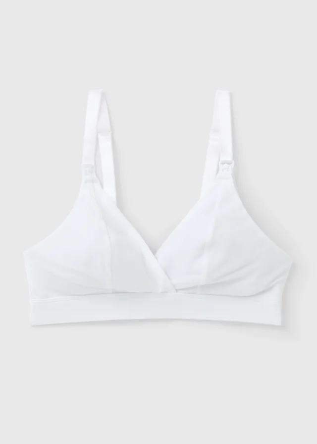 White Supersoft Maternity Bra