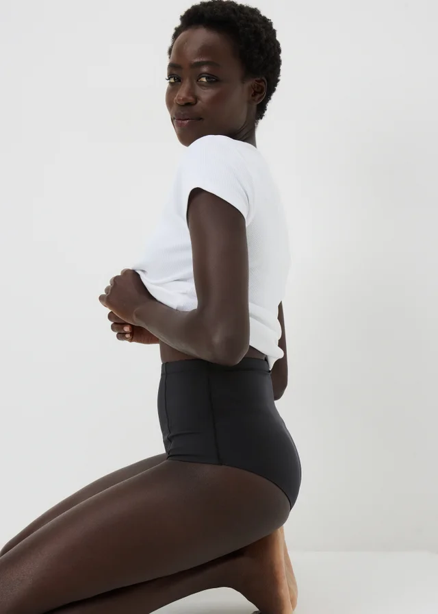 Black High Waisted Shapewear Smoothing Briefs