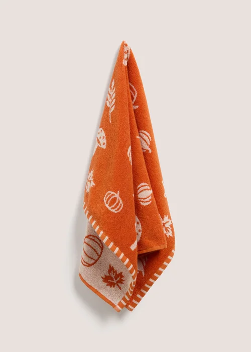 Orange Autumn Hand Towel - Hand Towel Image 1