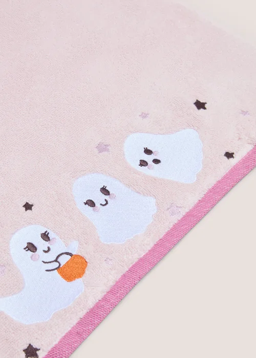 Pink Halloween Ghost Hand Towel - Hand Towel Image 2