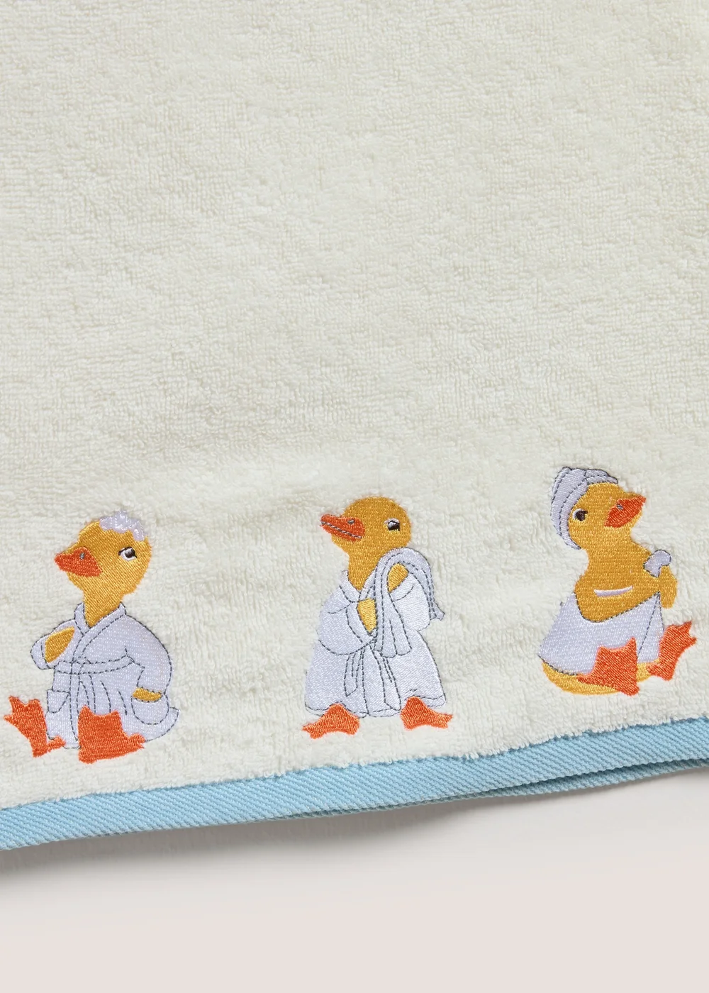 Yellow Duck Embroidered Hand Towel - Hand Towel Image 3