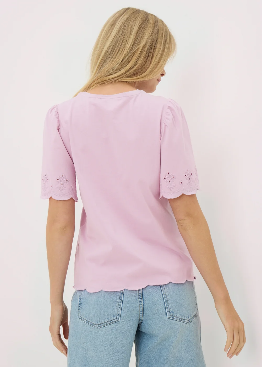 Lilac Floral Cut Out T-Shirt - 8 Image 2