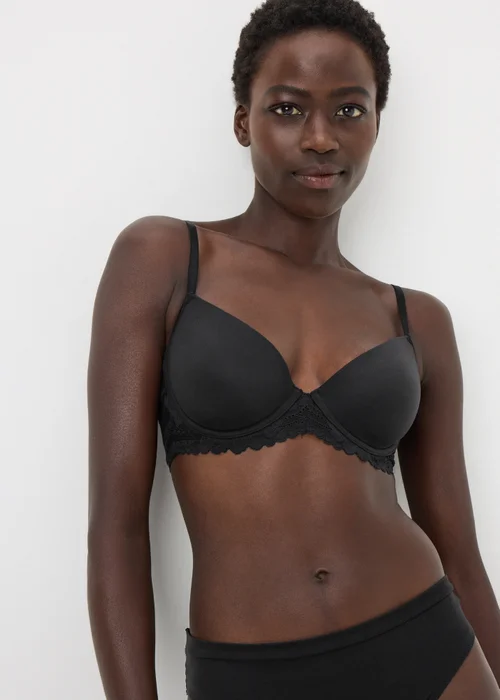 Black Comfort Luxe Supersoft T-Shirt Bra - 32A Image 1
