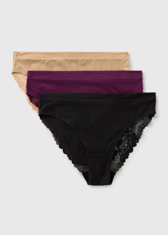 4 Pack High Leg Briefs | Bonmarché 4 Pack High Leg Briefs | Bonmarché