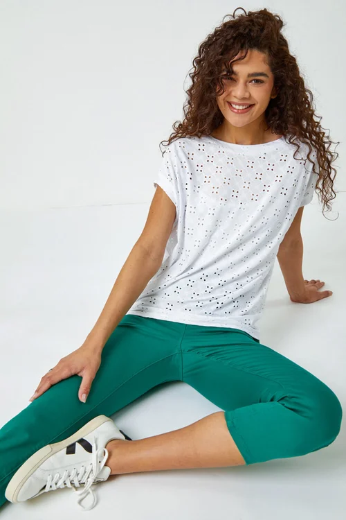 Roman Green Cropped Stretch Denim Jegging - 6 Image 2