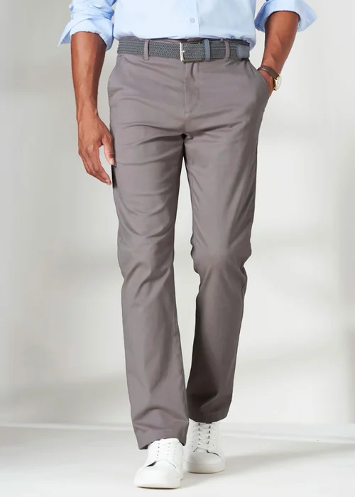 Cotton Traders Linen Flat Front Stretch Chino Trousers - 32/L33 Image 4