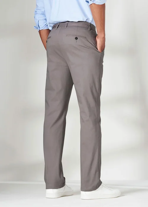 Cotton Traders Linen Flat Front Stretch Chino Trousers - 32/L33 Image 2
