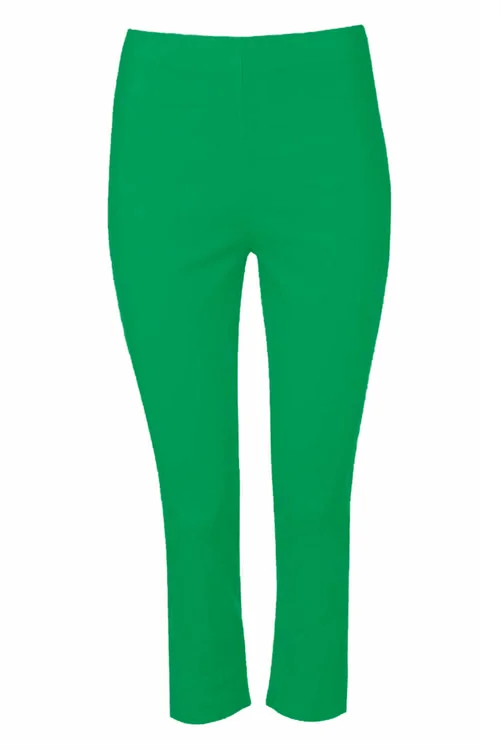 Roman Green Cropped Stretch Trouser Capri Summer Leggings 3/4 Pedal Pushers - 12 Image 4