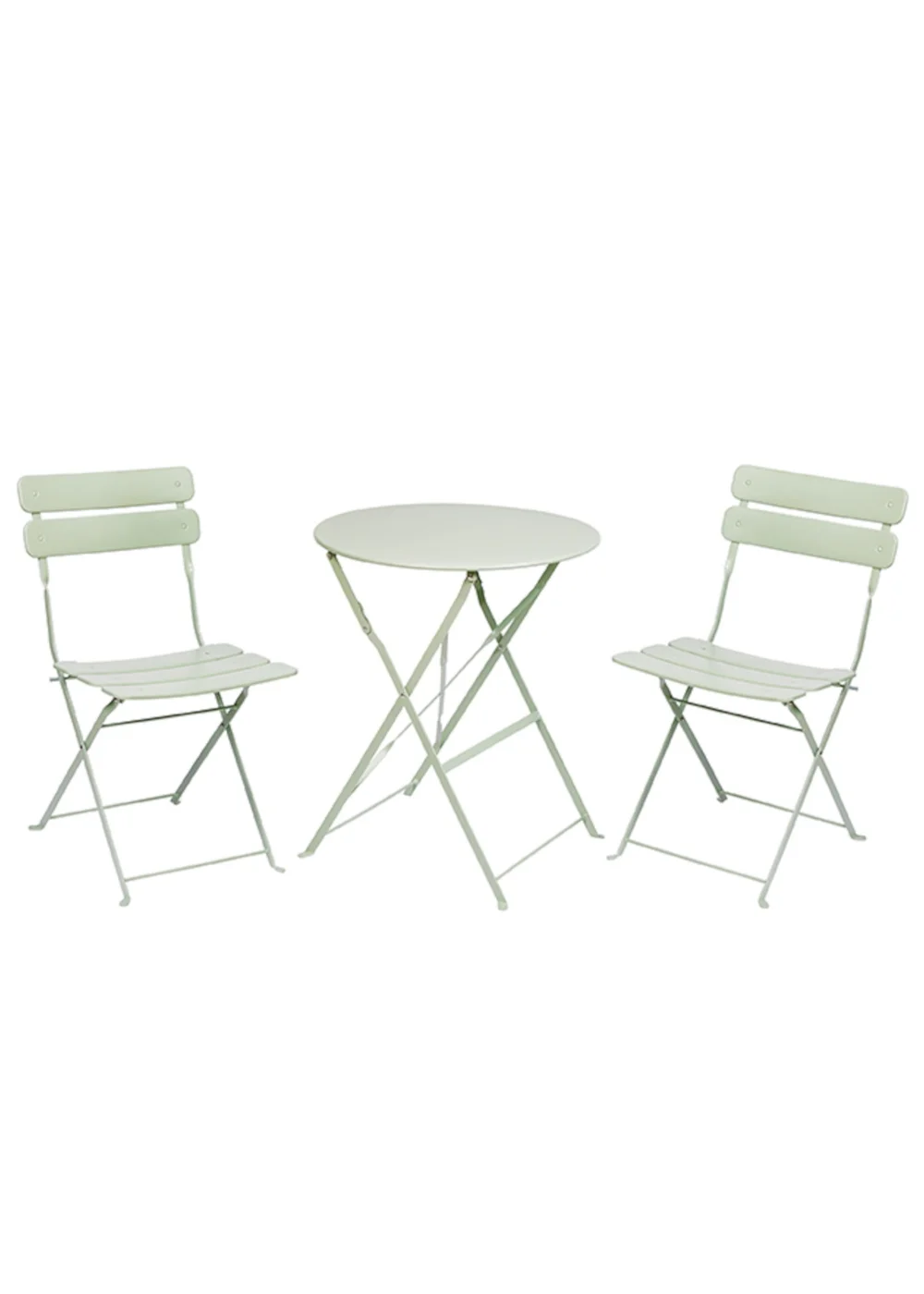 Premier Decorations Sage Green Reims 2 Seater Metal Bistro Set - One Size Image 1