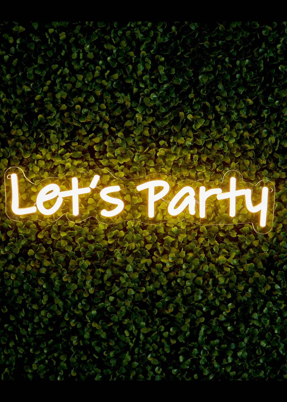 Premier Decorations LED Neon Lets Party Wall Sign - One Size Image 1