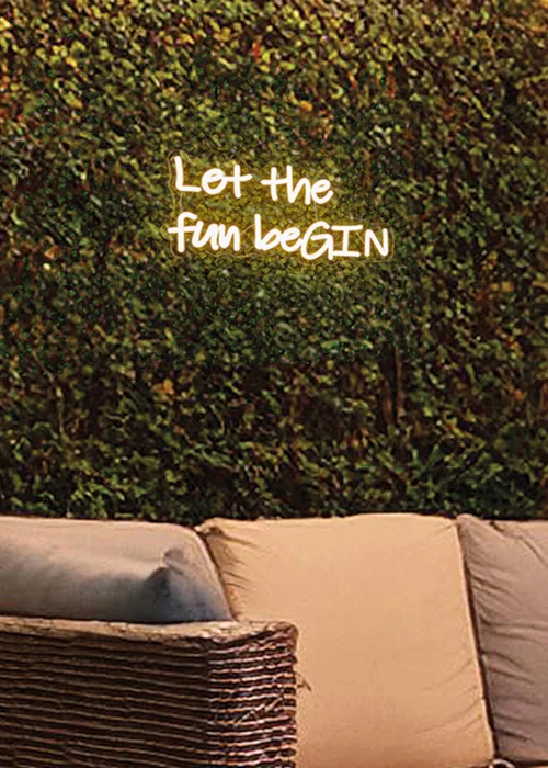Premier Decorations LED Neon Let The Fun Begin Neon Wall Sign - One Size Image 3
