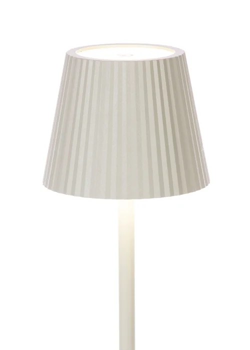 Premier Decorations 56 LED Aluminium USB Rechargeable Touch Activated Table Lamp Sage Green - One Size Image 2