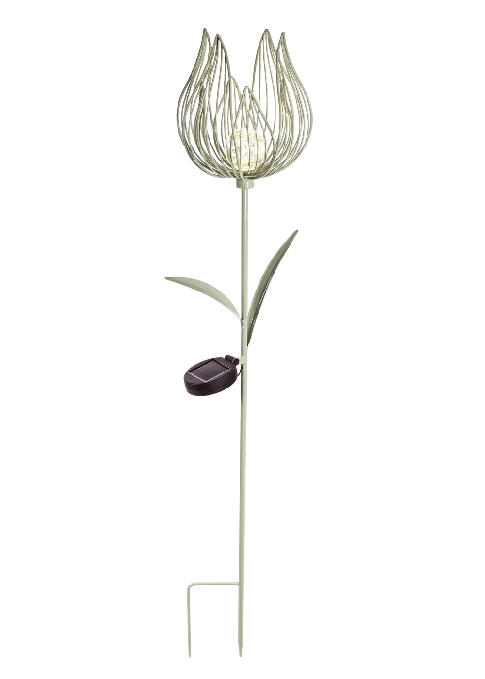 Premier Decorations Sage Green Solar Metal Tulip Garden Stake Light premier-decorations-sage-green-solar-metal-tulip-garden-stake-light