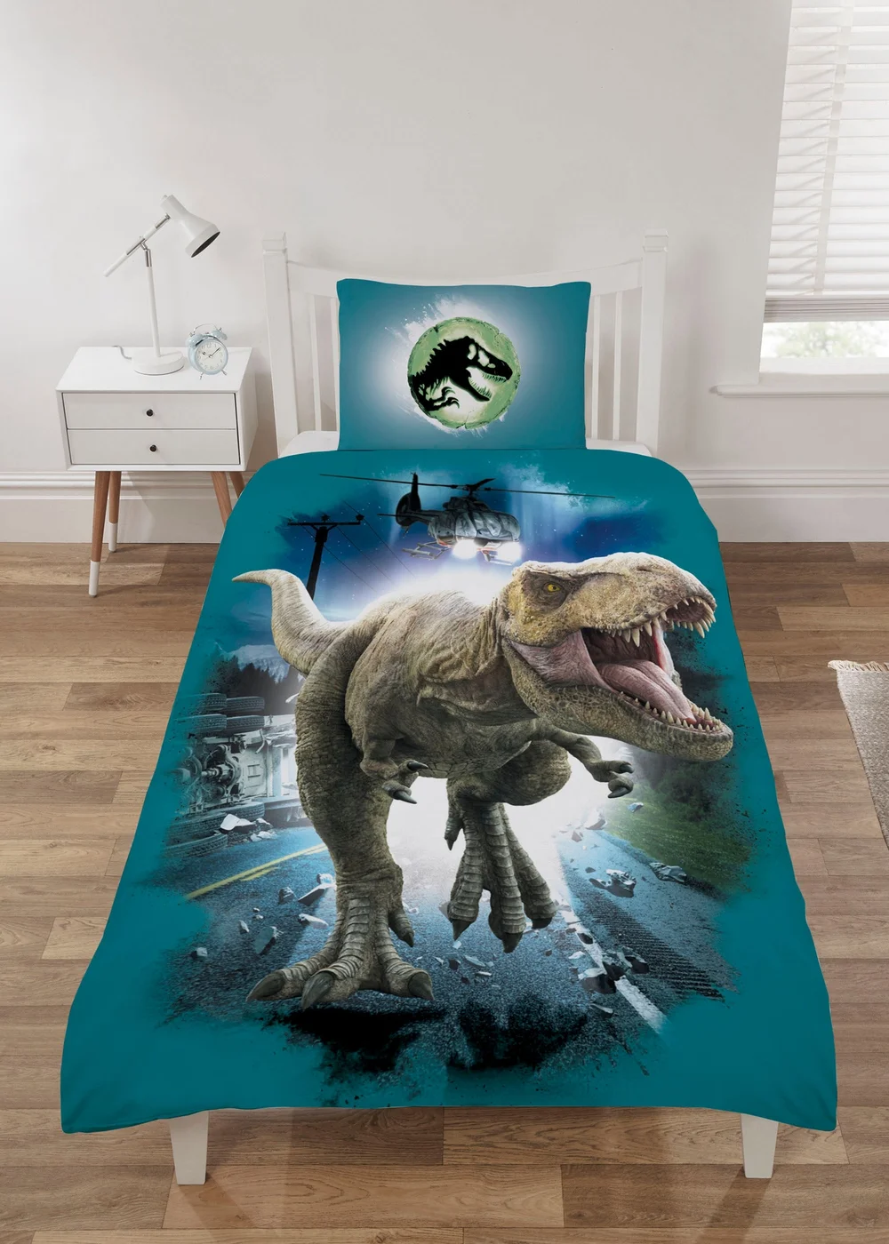 Jurassic World Blue Duvet Set - Single Image 1