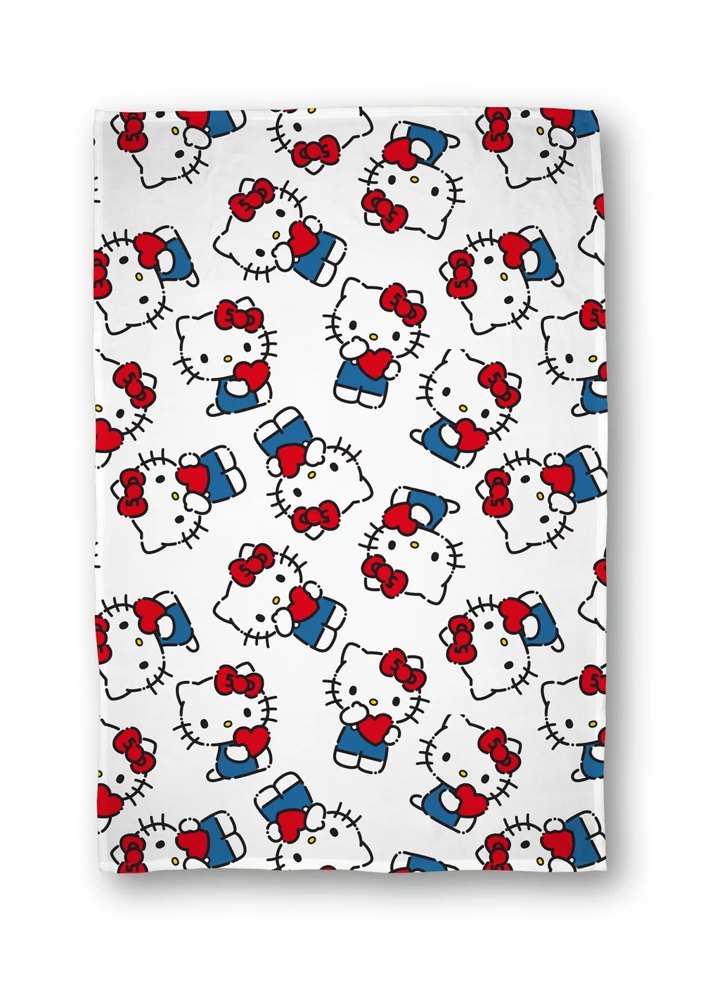 Hello Kitty White Heartheld Fleece Throw - One Size Image 5