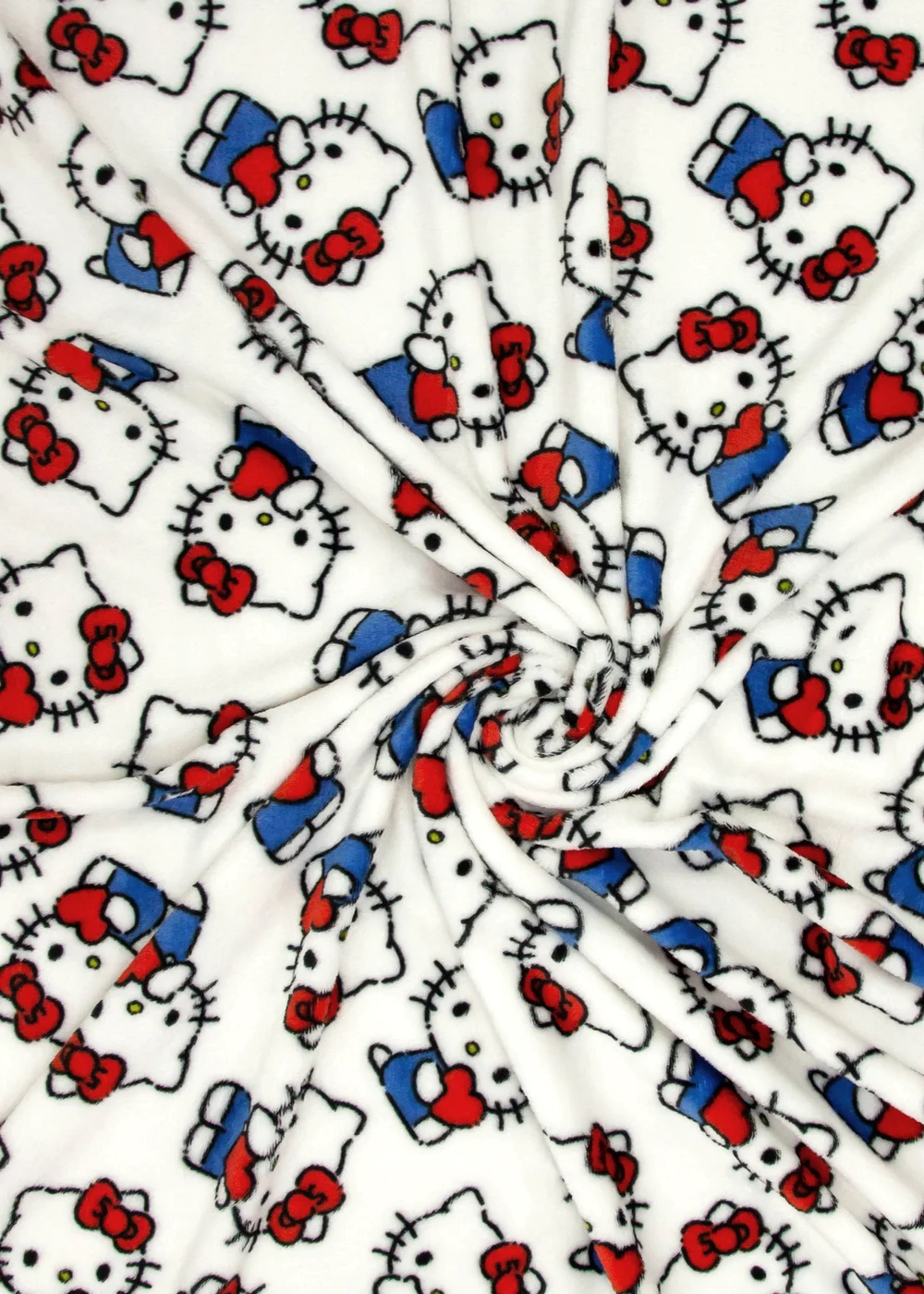 Hello Kitty White Heartheld Fleece Throw - One Size Image 3
