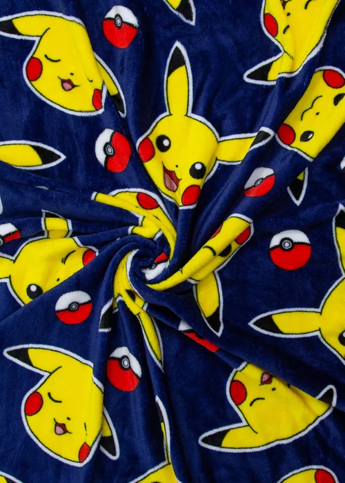 Pokemon Blue Retro Fleece Throw - One Size Image 3