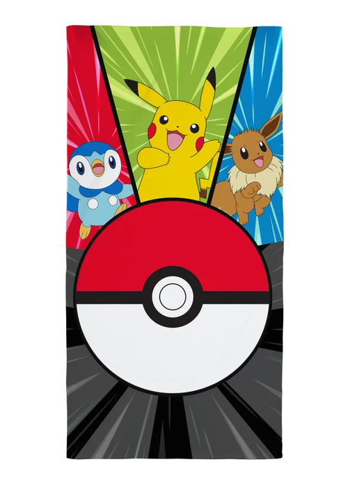 Pokémon Red Unite Beach Pool Towel - One Size Image 5