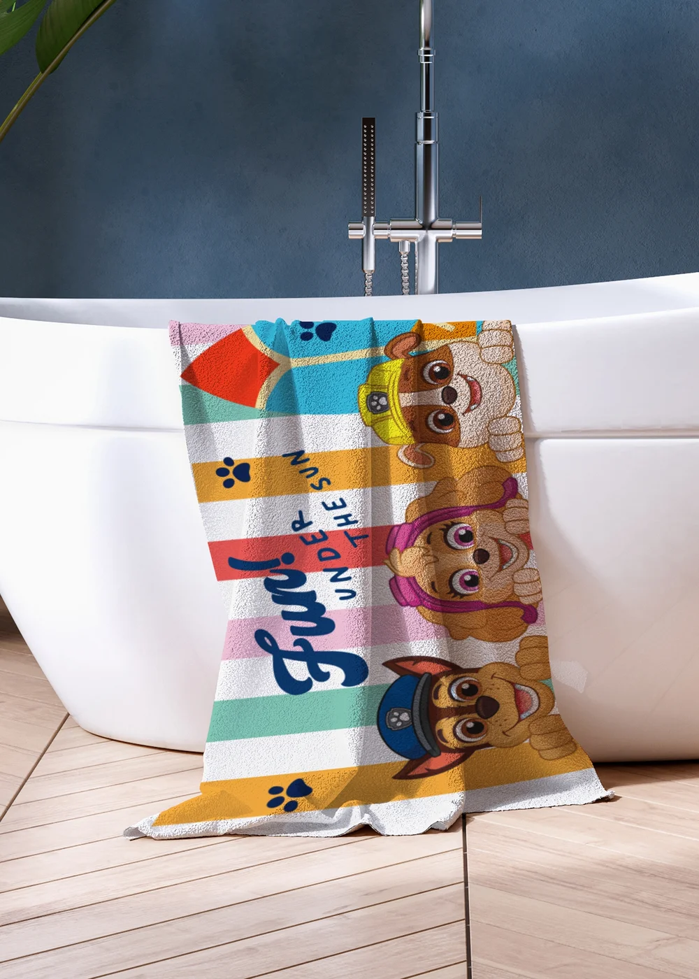 Paw Patrol Yellow Sunny Beach Pool Towel - One Size Image 1