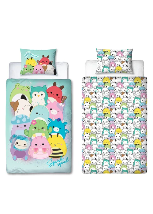 Squishmallows Multi Flash Polycotton Duvet Cover Set - Single Image 5